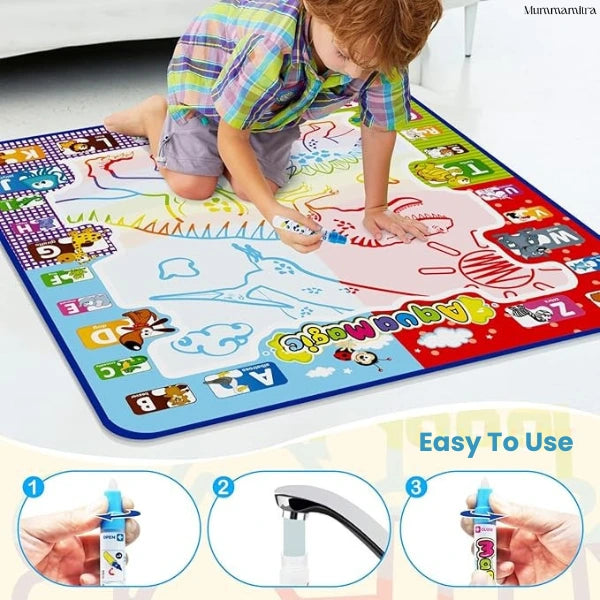 Magic Water Doodle Mat – Reusable, Mess-Free Learning for Kids with Skin friendly material