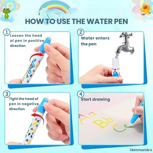 Magic Water Doodle Mat – Reusable, Mess-Free Learning for Kids with Skin friendly material